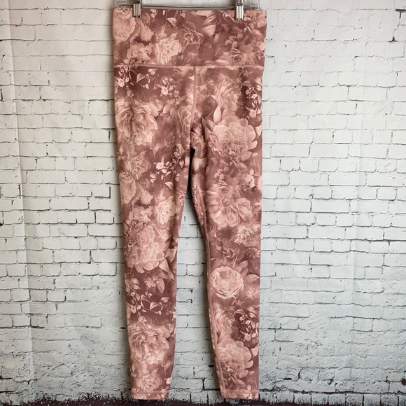 Athleta Elation Printed Tight Antionette Velvety S Rose Floral Print Feminine - Picture 7 of 16